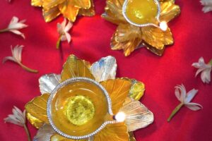 Gold Leaf Diya