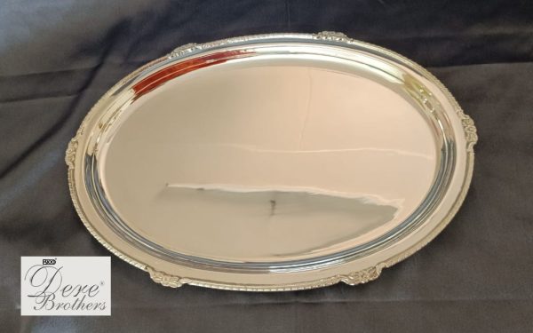 Oval Tray with a Rose Border