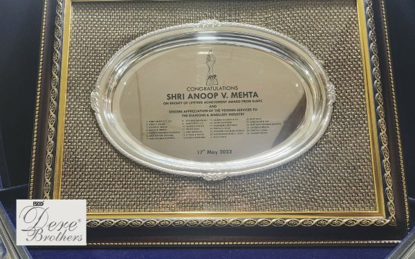 Customised Plaque for GJEPC