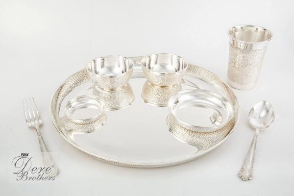 Diamond Hammered Dinner Plate Set