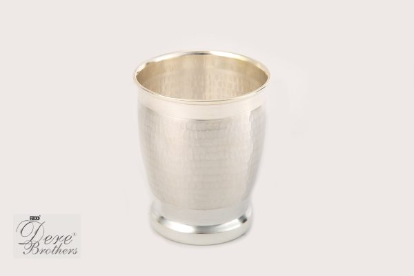 Hammered Bank Silver Glass