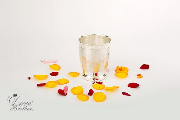 Hammered Bank Silver Glass - Image 5