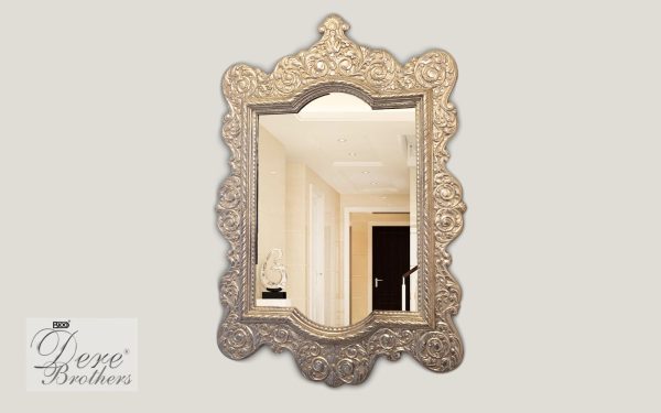 Temple Grade Silver Sheet Clad on Teak wood Mirror