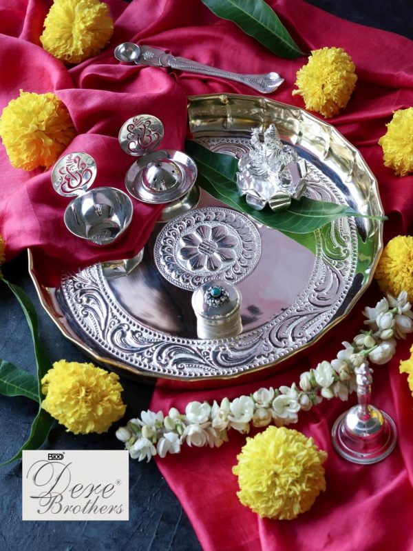 Nakshi Kamal Pooja Thali