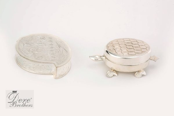 Tortoise / Mango Design Haldi Kumkum box
