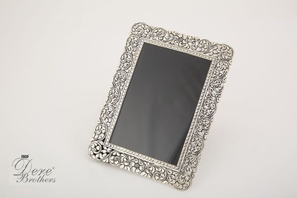 Silver Flower Frame